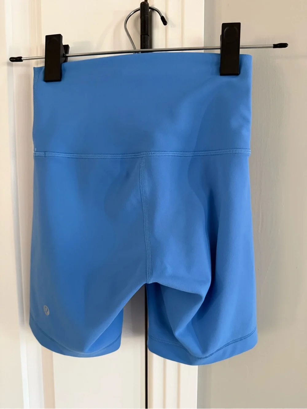 Lululemon Athletica High-Waist Align Bike Shorts — Bright Blue, size 2